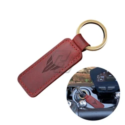 Motorcycle Keychain Cowhide Key Ring Case for Yamaha MT MT01 MT03 MT07 MT09 MT10 Key