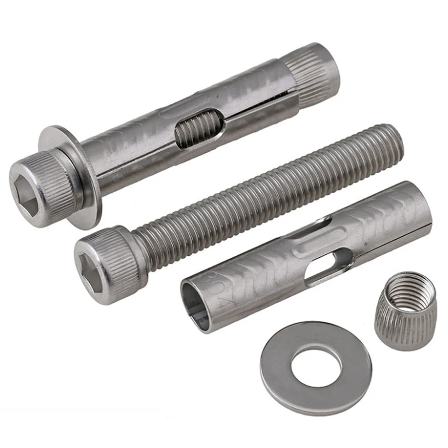 304 Stainless Steel Built-in Expansion Screw Internal Expansion Bolt Implosion Hexagon Socke Expansion Screws M6M8M10M12 1Pcs