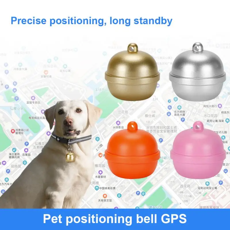 

New G15 Pets Bell Mini GPS Tracker IP67 Waterproof Magnetic Charging Tracking Device Locator Collar For Cat Dogs Animal Free APP