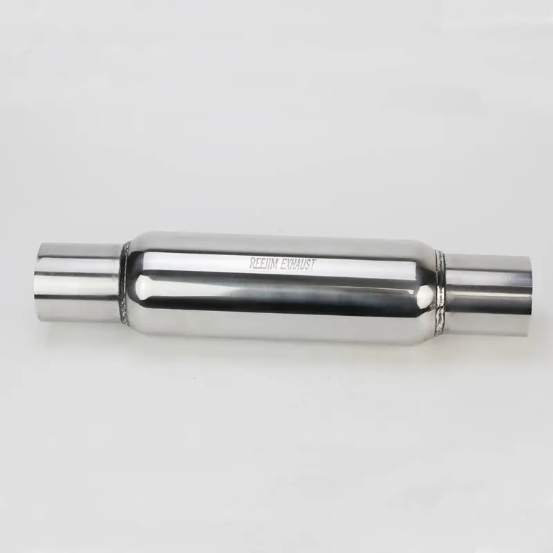 2\'\' 2.5\'\' Inlet 16\'\' Length Car Glasspack Muffler Bullet Perry Exhaust Resonator Center Exhaust