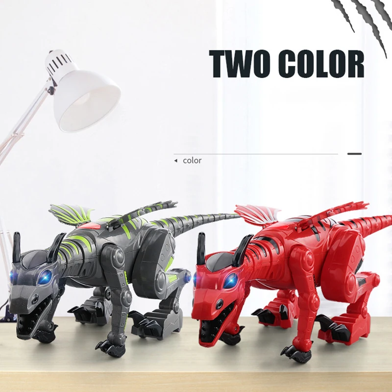 electronic dinosaur toy cars with cool light and music walling Simulation Tyrannosaurus animal model gift for children kids