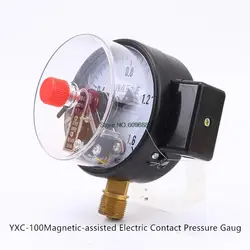 100mm Magnetic-assisted Electric Contact Pressure Gaug Electrical Contact Pressure Gauge