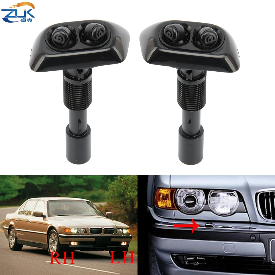 ZUK Headlight Headlamp Head Lamp Washer Sprayer Cleaning Water Nozzle Jet For BMW E38 7 Series 725 728 730 735 740 750 1994-2001