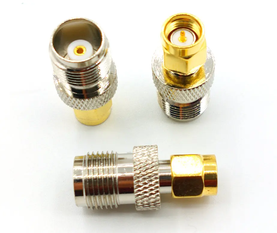 50pcs-100PCS COPPER TNC connector TNC Female to SMA Male RF Coaxial Connector Adapter