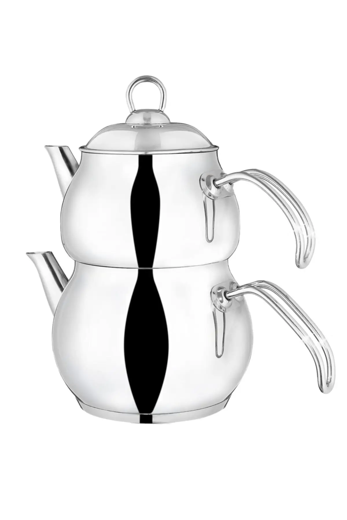 Teapot Steel Metal Handle Family Size Total 4,30 Liter Strainer Teapot Double Cover