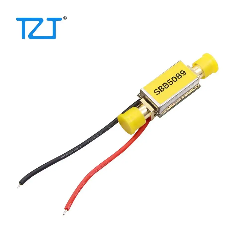 TZT 50MHz-6GHz 20DB Amplificador RF Sinal De Banda Larga Amplificador SBB5089 PARA FM HF VHF / UHF Amador Amplificadores De Rádio