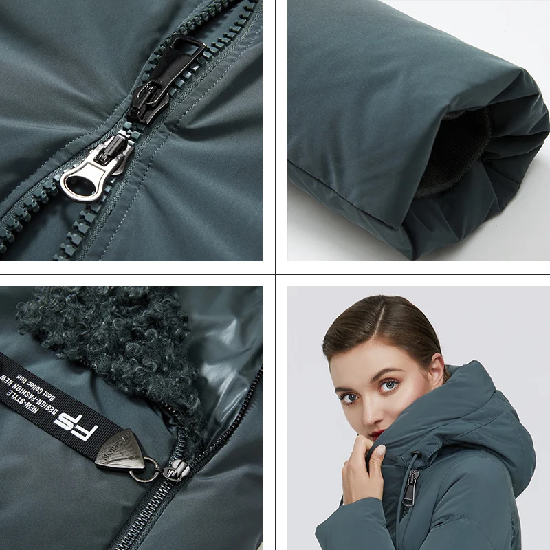 GASMAN 2022 Warm winter down parka Women\'s jackets coats outerwear Slim lambswool coat women Female fashion hooded jacket 017