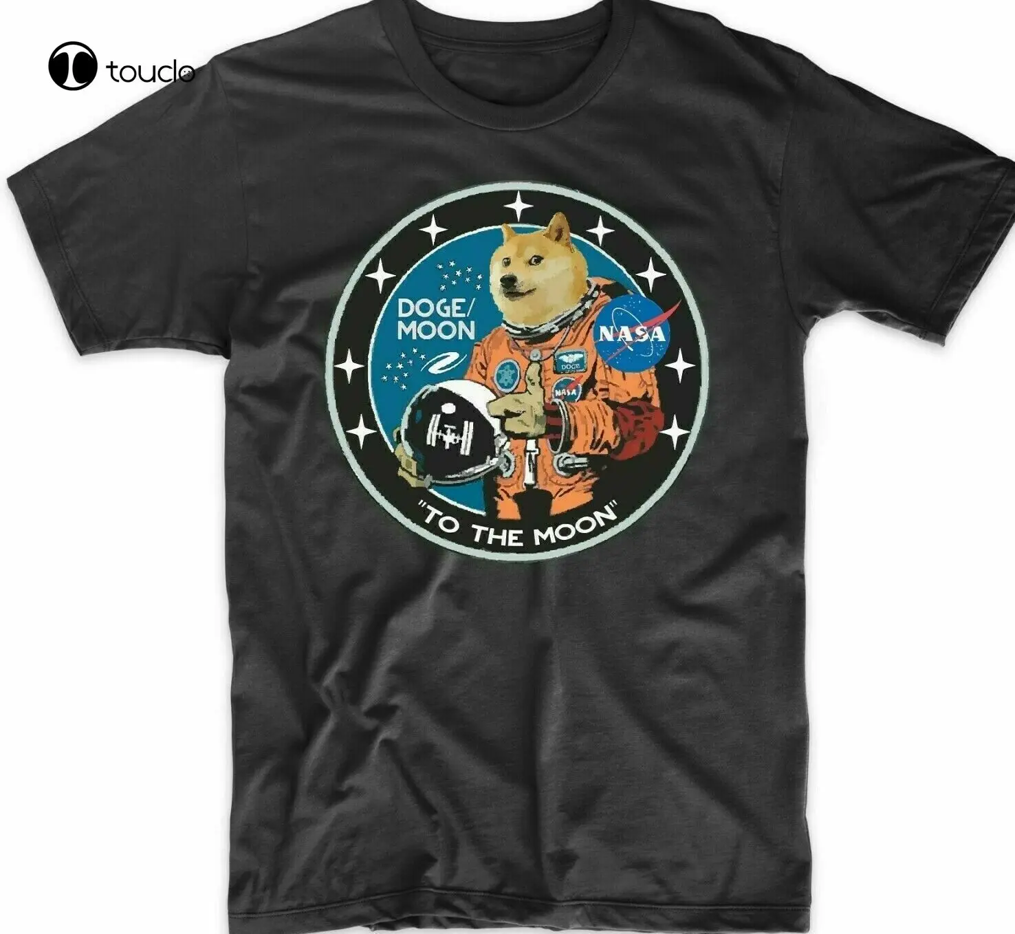 Dogecoin zum mond doge hodl rakete crypto meme t-shirt S-3Xl