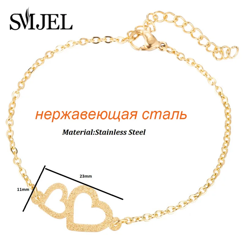 Stainless Steel Love Heart Infinity Bracelets For Women Party Gift Fashion Joyas de Charm Bracelets Jewelry Valentine\'s Gift