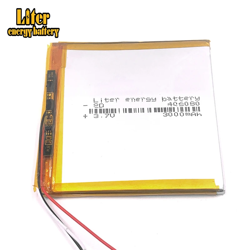 3 drut 406080 3.7V 3000mah akumulator litowo-polimerowy z płyta ochronna dla DVD Tablet PC moc GPS Bank