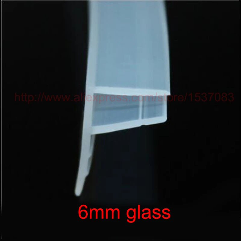 

3 meters F shape silicone rubber shower door glass seal strip weatherstrip for 6mm glass