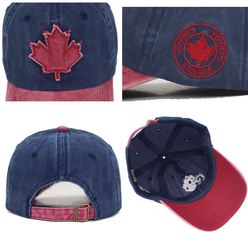 Cotton Gorras Brand Canada Flag Men Baseball Cap Of Canada Hat Mens Snapback Bone Adjustable Wonmen Baseball Hat Snapback Hat