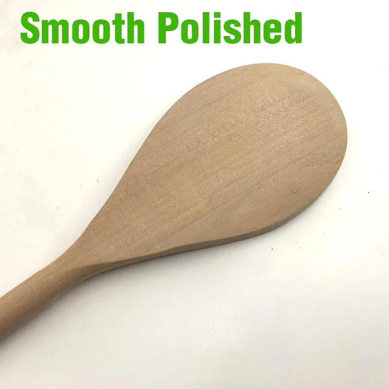 Sollid Wood Spoon Extra Large Big Spoon Ladle for Deep Pot Kitchen Tool Wooden Utensil Natural Beech Cuisine Utensils