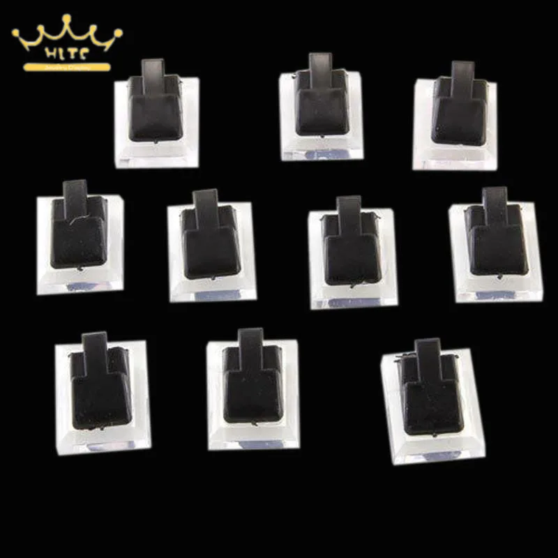 10/20pcs Ring Decoration Clip Stand Ring Jewelry Display Ring Holder Stand Plastic Rack Ring Storage Organizer