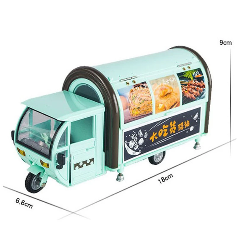 1:20 Simulation Barbecue Kids Pretend Play Food Kitchen Toys Multi-door Alloy Mobile BBQ Car Scene Children's Play House Toy