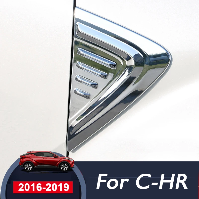 

for Toyota C-HR CHR 2016 2017 2018 2019 Carbon fiber Car Front Fender Engine Side Air Vent Cover Trim Shark Gills Vent Sticker