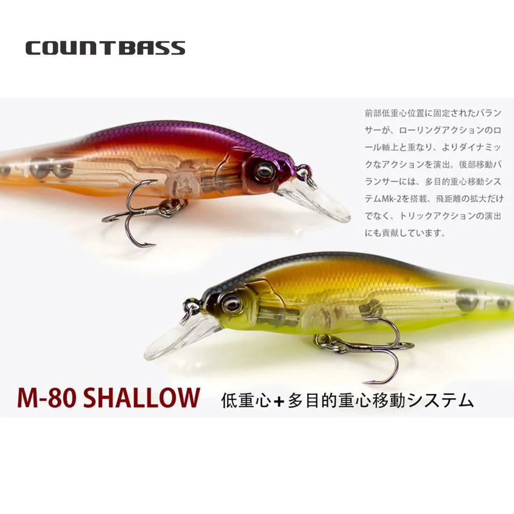 COUNTBASS Afundando Minnow – Señuelo hundente para perca - imagen 4