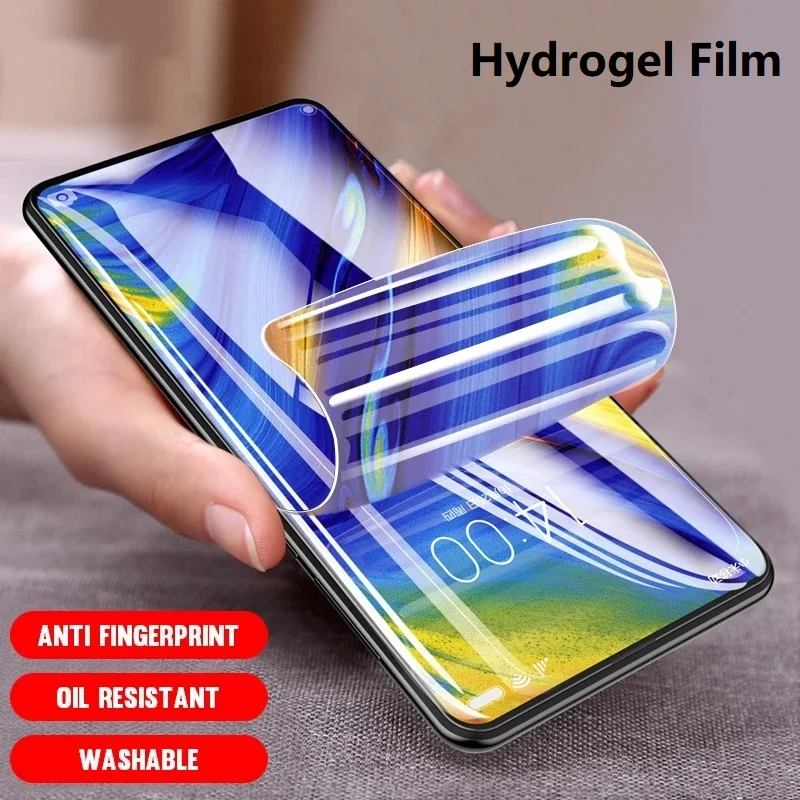 Full Cover Hydrogel Film For Motorola One Hyper Action Vision Power Protective Screen Protector For Moto G6 G7 Play Plus Z3 Z4