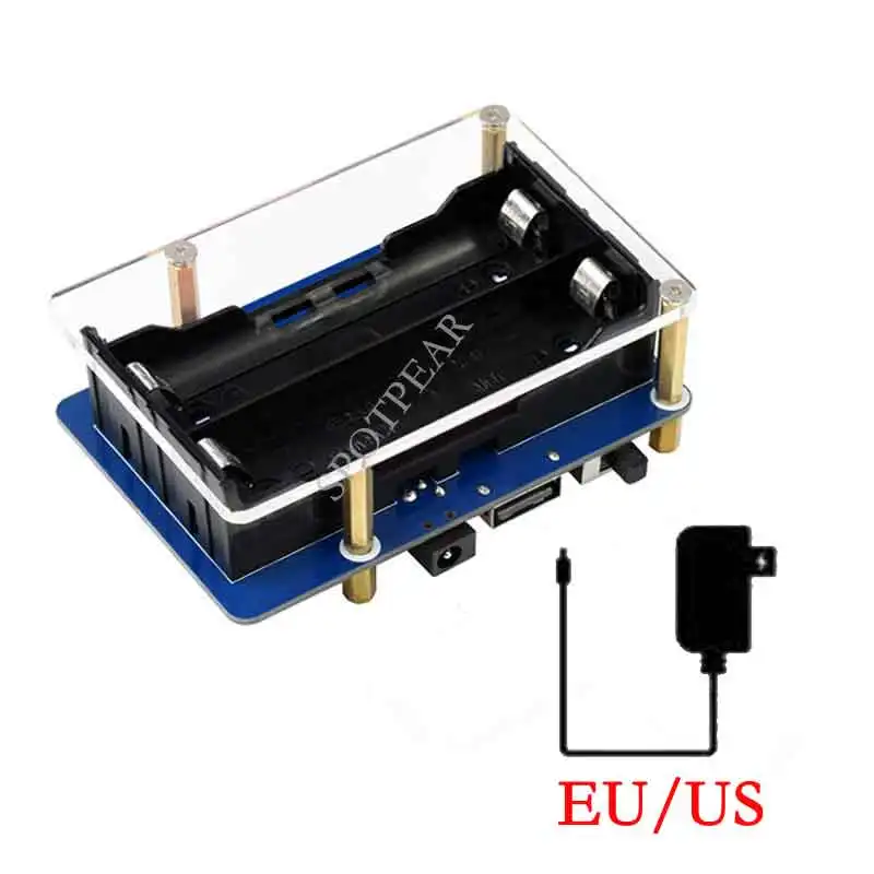 Raspberry Pi Uninterruptible Power Supply UPS HAT (B), 5V Output, up to 5A Current, Pogo Pins Connector