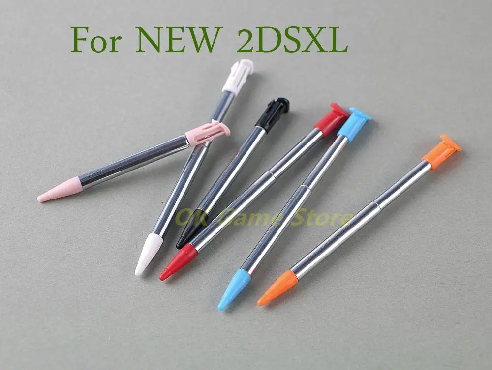 

50pcs/lot Metal Telescopic Stylus Touch Screen Pen for Nintendo New 2DS LL XL Metal Touch Screen Pen for new 2dsxl 2dsll