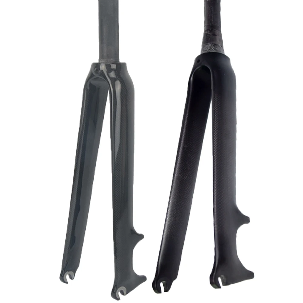 

Full Carbon Fiber Road Bicycle Fork Bike Hard Fork, Disc Brake, Bike Parts, Super Light, 421G Tube, 1-1/8"