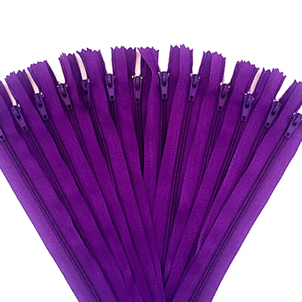 10 tablets. Purple 35 cm (14 inches) nylon zipper, sewer tailor, handmade and FGDQRS