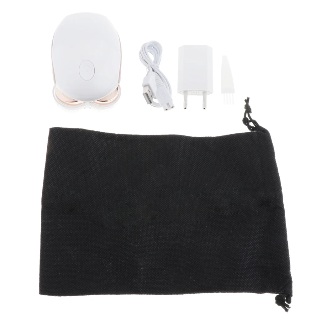 Женская электробритва с четырьмя головками, триммер для волос на лице, ногах и теле, Водонепроницаемый Эпилятор, для удаления волос, европейская вилка