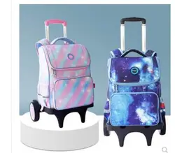 Kids School Rolling Backpack Bag on wheels Children School Wheeled Backpack bag For Girls Trolley backpack Bag for students bag