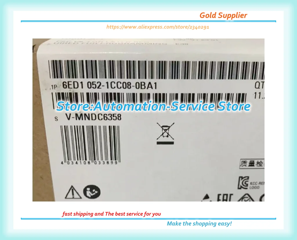 

6ED1052-1CC01-0BA8 6ED10521CC010BA8 6ED1052-1CC08-0BA0 Updated To 6ED1052-1CC08-0BA1 LOGO 24CE PLC Module 8di 4ai 4do Scre New