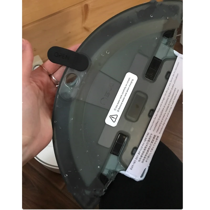 1 * خزان المياه + 1 * ممسحة القماش ل 360 S6 جهاز آلي لتنظيف الأتربة إكسسوارات قطع غيار استبدال ممسحة القماش الإطار