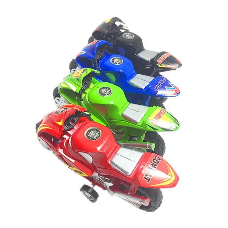 1Pcs Fashion Classic Children Pull Back Inertial Motorcycle Toys Funny Plastic Motor Bike Miniature Model Puzzle Toy Vehicles