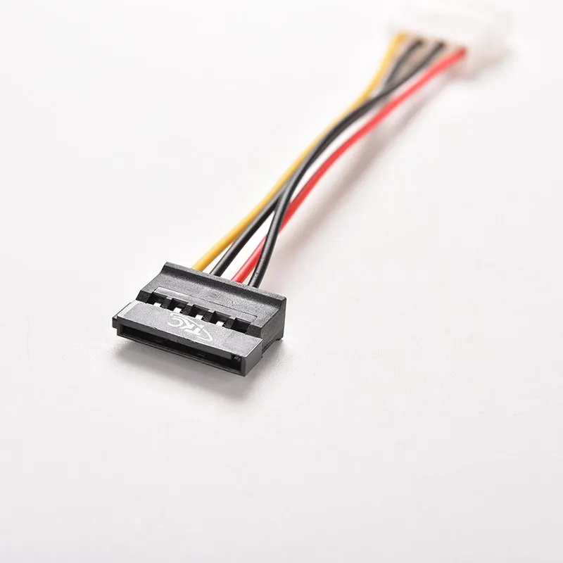 1 unidad de 4 pines IDE a 15 pines SATA IDE a Serial ATA Cable adaptador de corriente para disco duro SATA