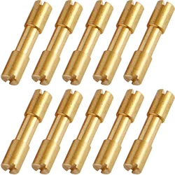 10pcs/lot Brass Corby Bolts Fastener DIY Knife Handle Screws Bolts Tactics Lock Rivet Knife Shaft Fastener