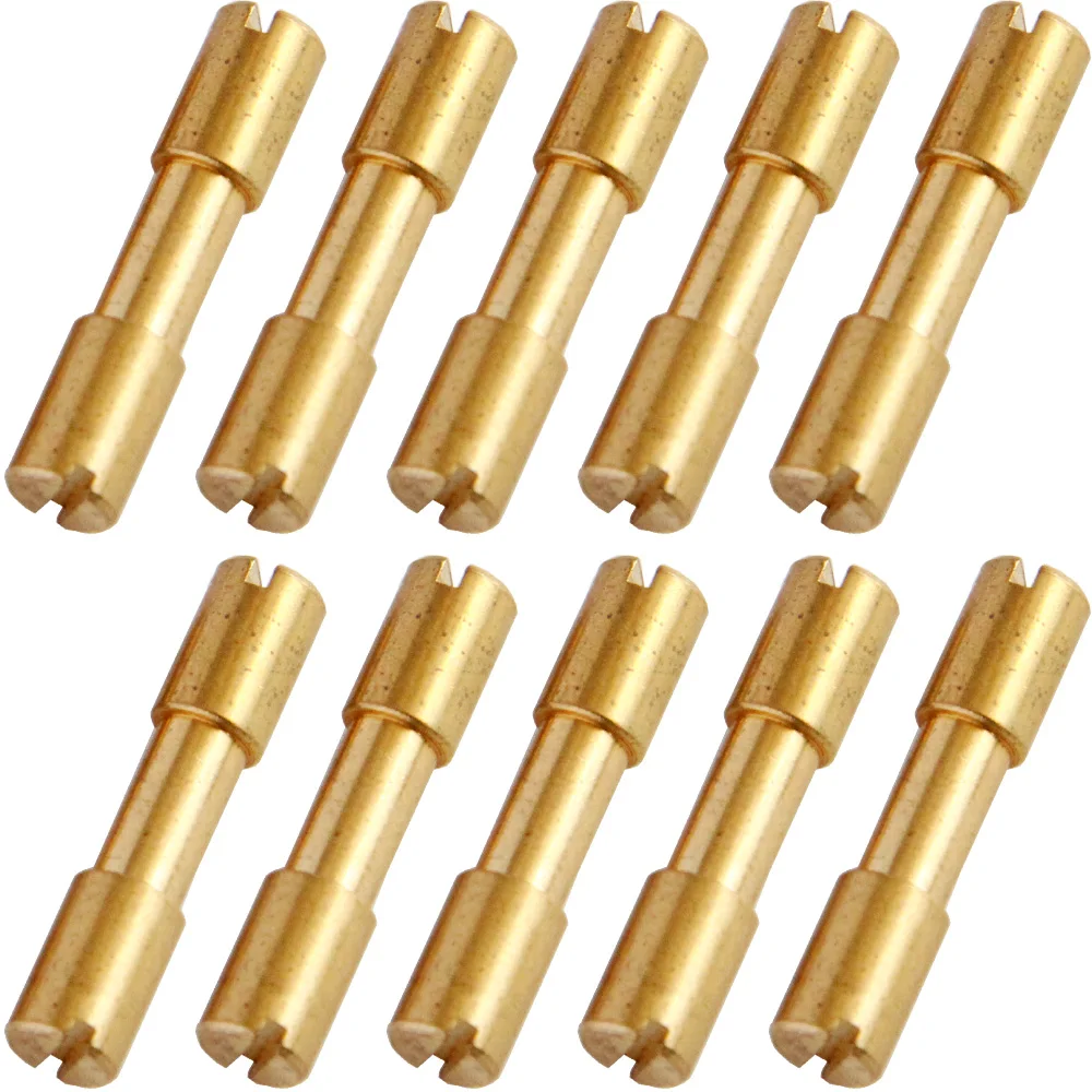 10pcs/lot Brass Corby Bolts Fastener DIY Knife Handle Screws Bolts Tactics Lock Rivet Knife Shaft Fastener