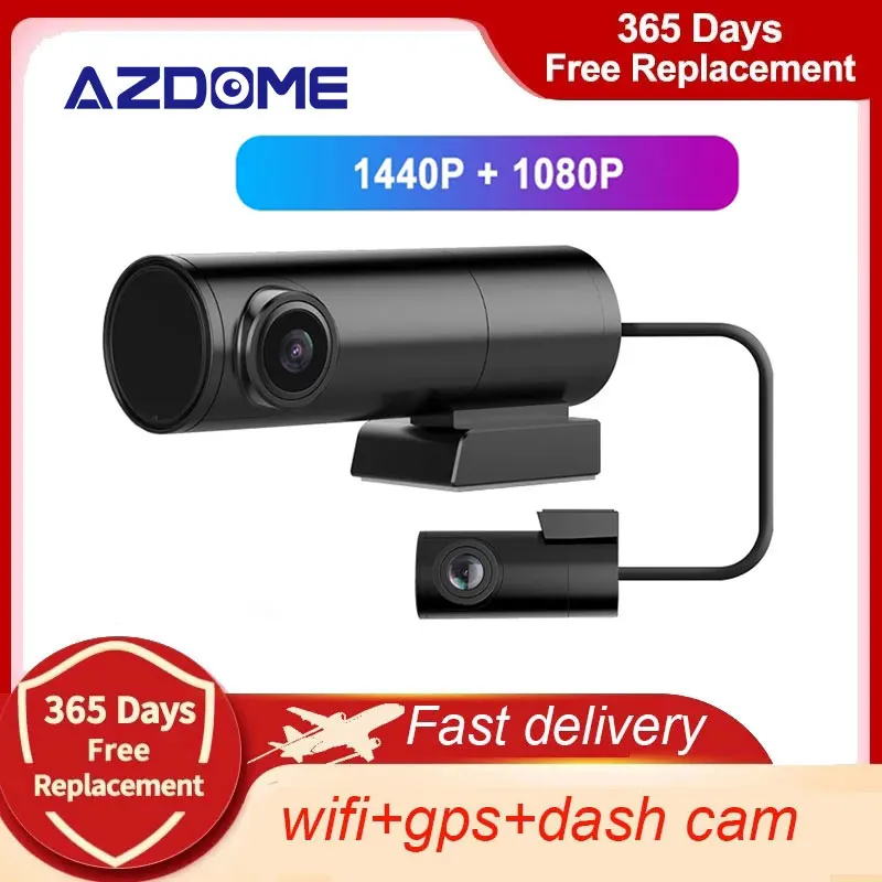 Видеорегистратор AZDOME BN03, 2K, 1440P, GPS, Wi-Fi, FHD 1080P