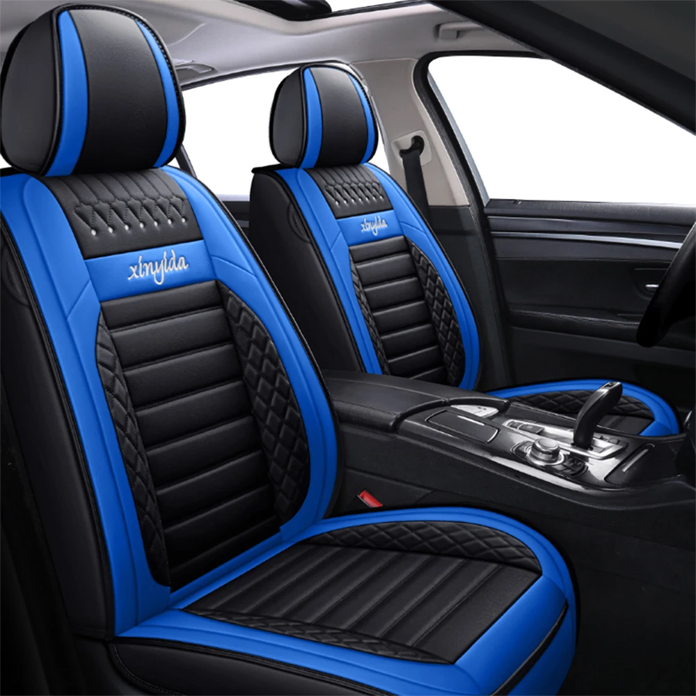 Leather Car Seat Covers for Nissan Qashqai J10 Almera N16 Note X-Trail T31 Leaf Patrol Y61 Juke Leaf Teana Pulsar Seat Protector