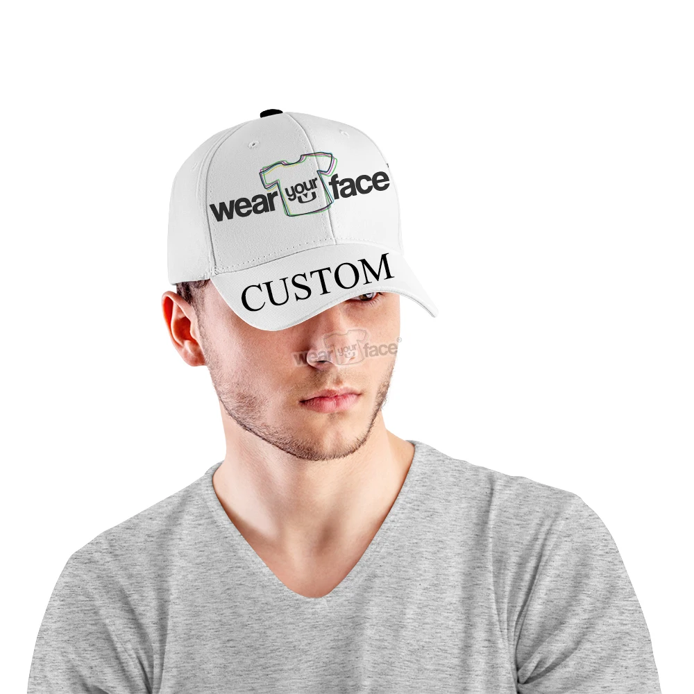 Custom Cap 3D All Over Printed Snapback Hat Men Women Adult Hip Hop Headwear Outdoor Casual Sun Visor Baseball