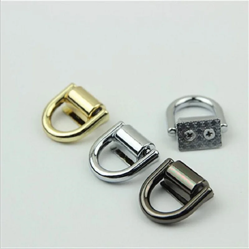 10pcs/lot Luggage Handbag Hardware Accessories Semi-circular D Letter Hook Bag Chain D Ring Accessories