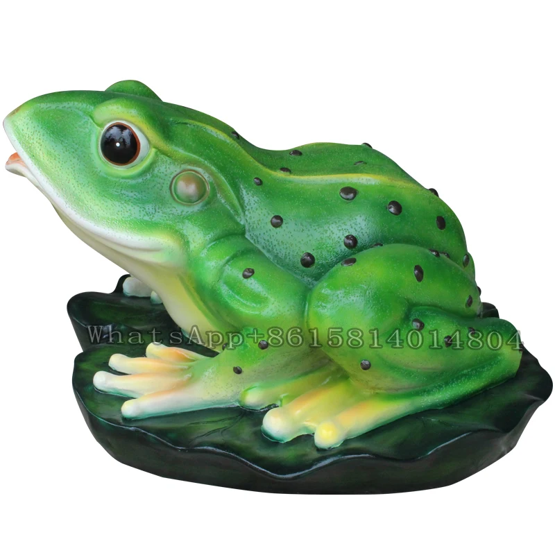 

FRP simulation water spray frog decoration,zoo forest outdoor garden pool garden landscape park sculpture,Fountain sculpture