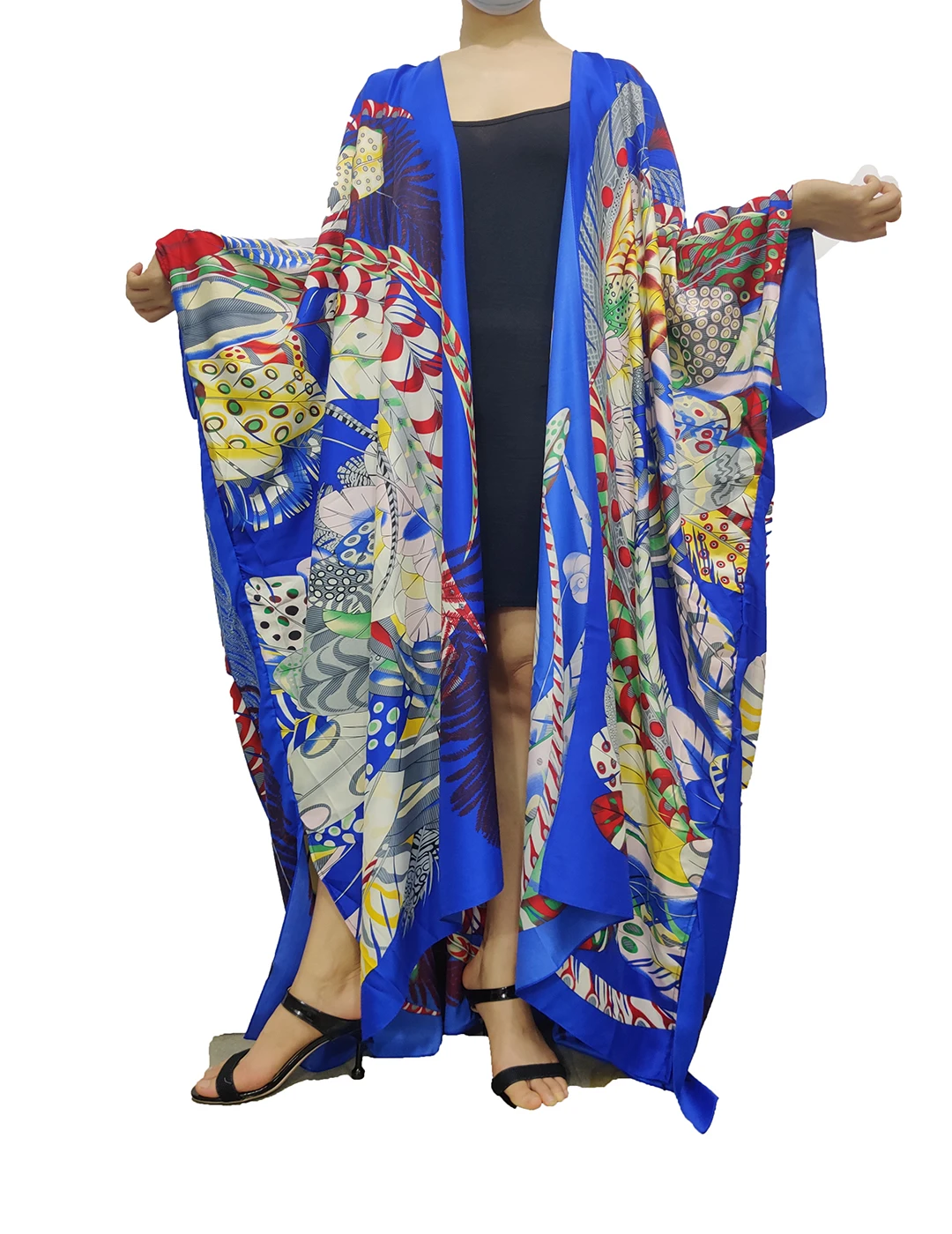 

Dubai Traditional 20221Colorful Boho Clothes For Women Oversize Kuwait Long Kimono جلابيات نسائيه Lady Kaftan