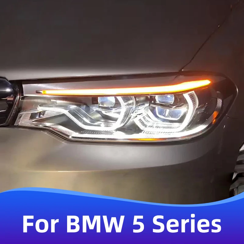 for 2018-2020 BMW 5 Series G38 Headlight assembly upgrade High version DRL BMW 5 Series G38 G30 Car Headlight Accessories