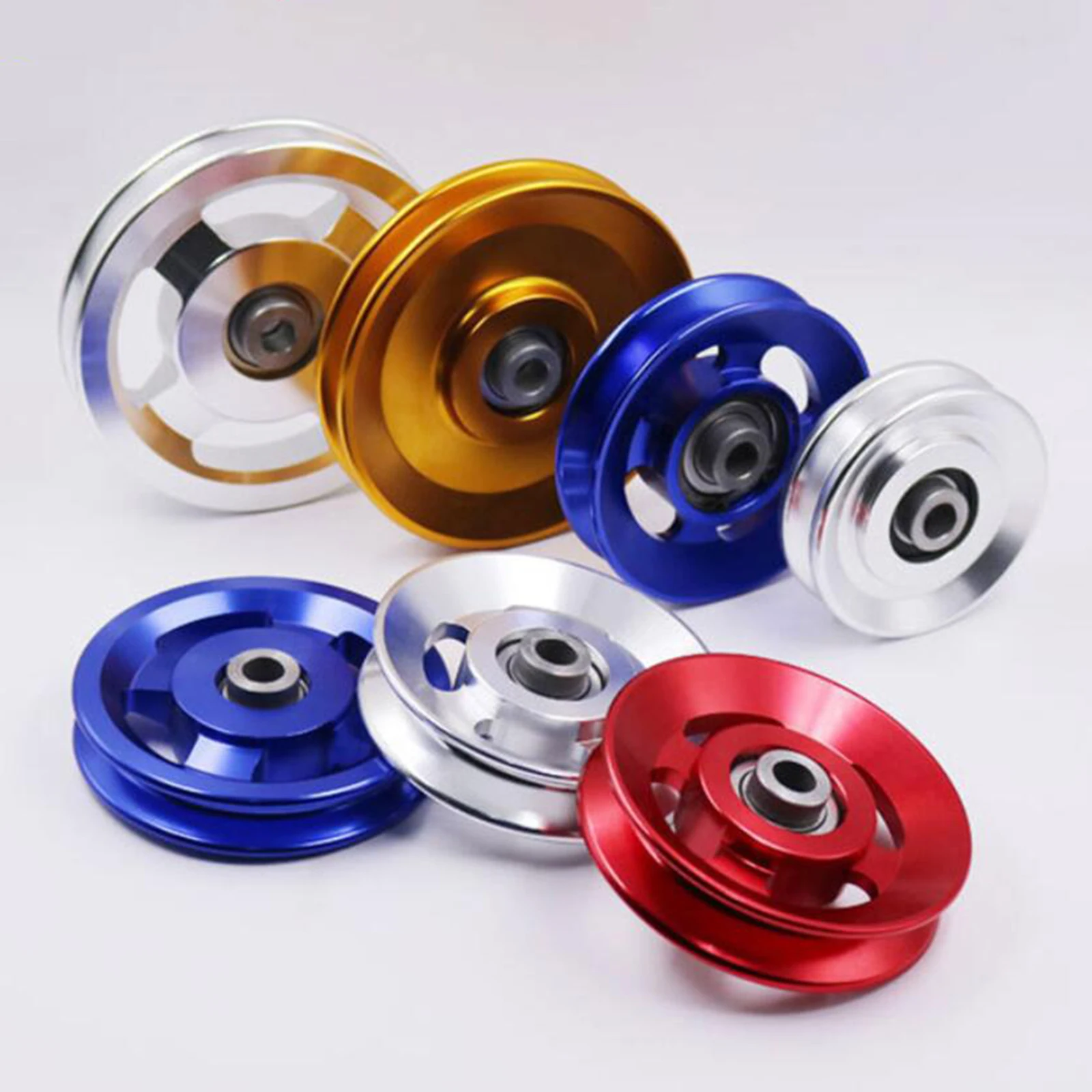 Universal Aluminium Alloy Wearproof Bearing Pulley Wheel Cable Machine Gym Fitness Equipment Accessory Parts