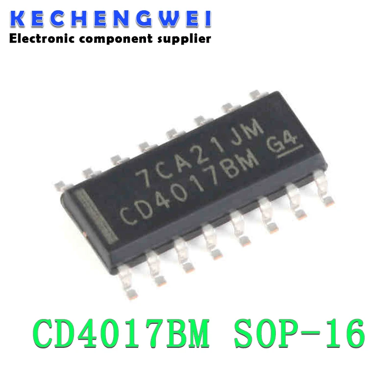 10PCS CD4017BM SOP16 CD4017B CD4017 4017 SOP-16 SMD New and Original IC Chipset