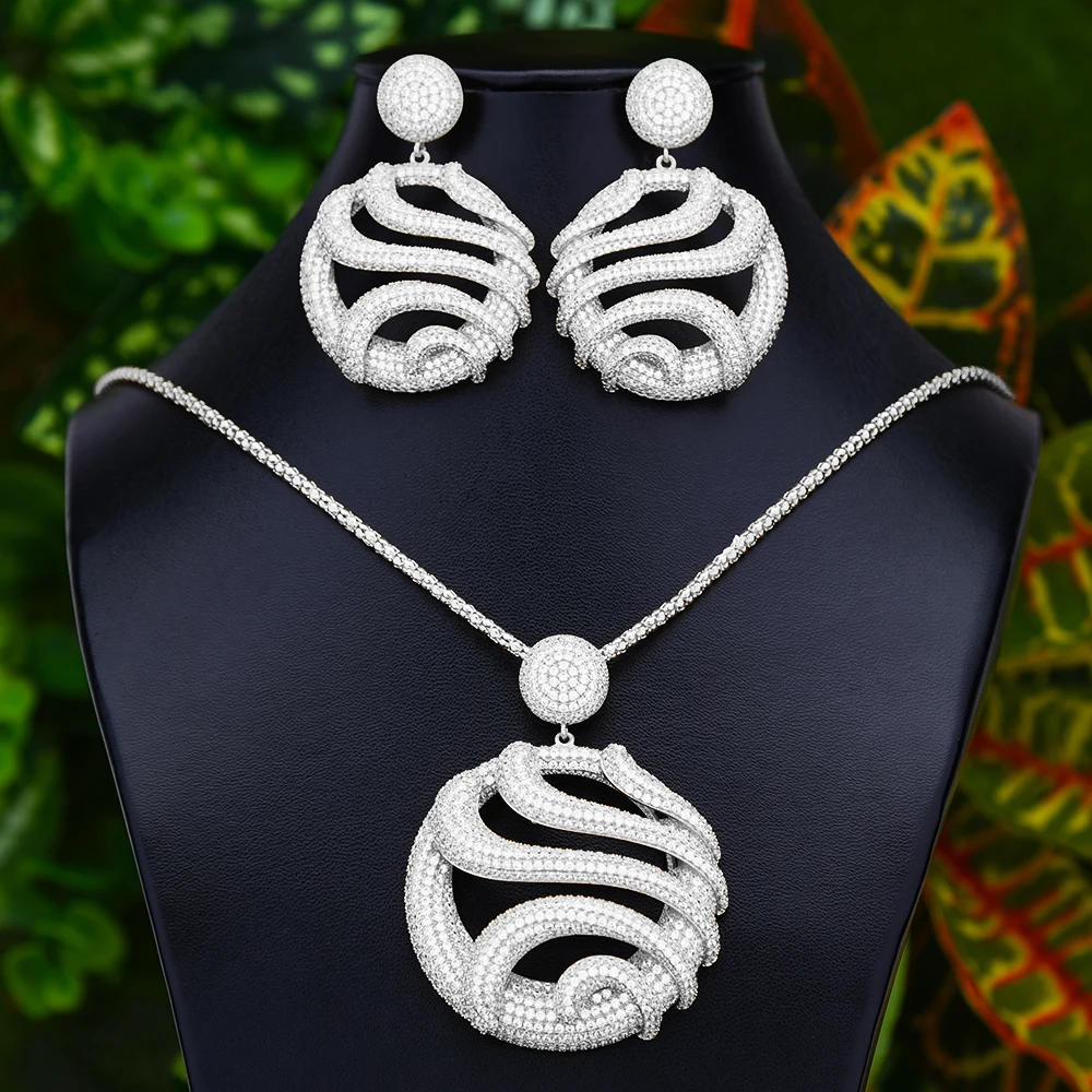 

GODKI Trendy 2PCS Necklace Earring Sets For Women Accessories Brazil Style Brincos Bijoux Gifts pendientes mujer moda 2023