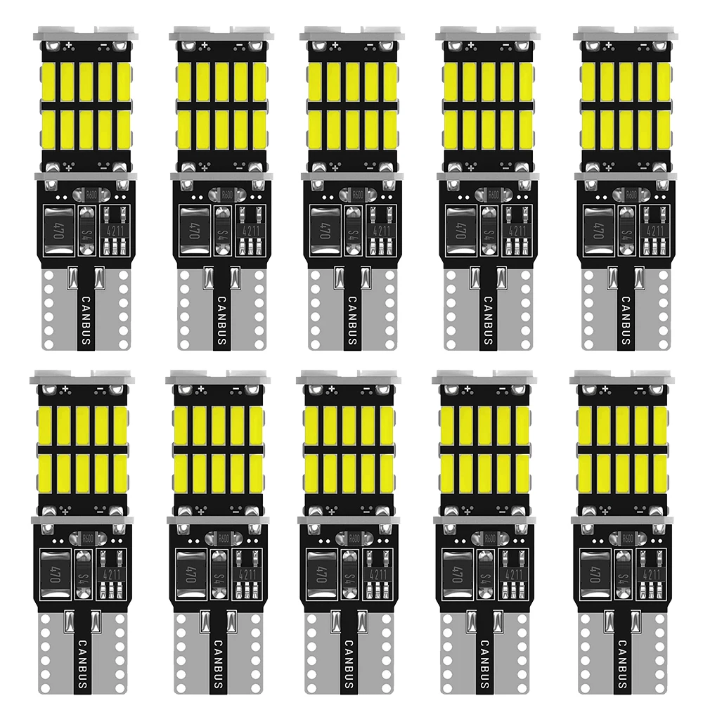 

10x T10 W5W Canbus светодиодный льная Светодиодная лампа для BMW Mini Cooper R56 R53 E90 E46 F20 F10 E39 Z4 внутренняя купольсветильник лампа для багажника, парковочные огни