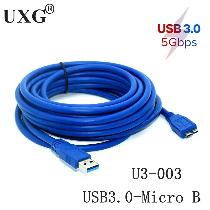 USB 3.0 Male Type A to Micro B Cable USB3.0 Data Extension SYNC For External Hard Drive Disk HDD Converter Adapter Cord 0.1m-5m