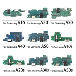 USB Charging Port Connector Dock Flex Cable With Microphone For Samsung A10 A20 A30 A40 A50 A10S A20S A30S A50S A21S A750F A02s