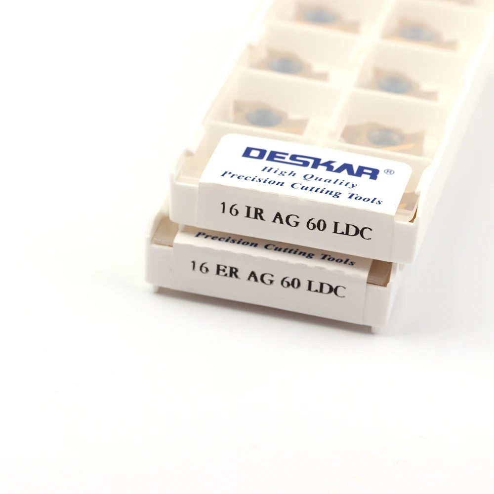 Deskar100 % original 16ir 16er ag60 ag55 ldc carboneto de inserção fio de gerencio inserção de corte revestimento cnc ferramenta de gerencio,