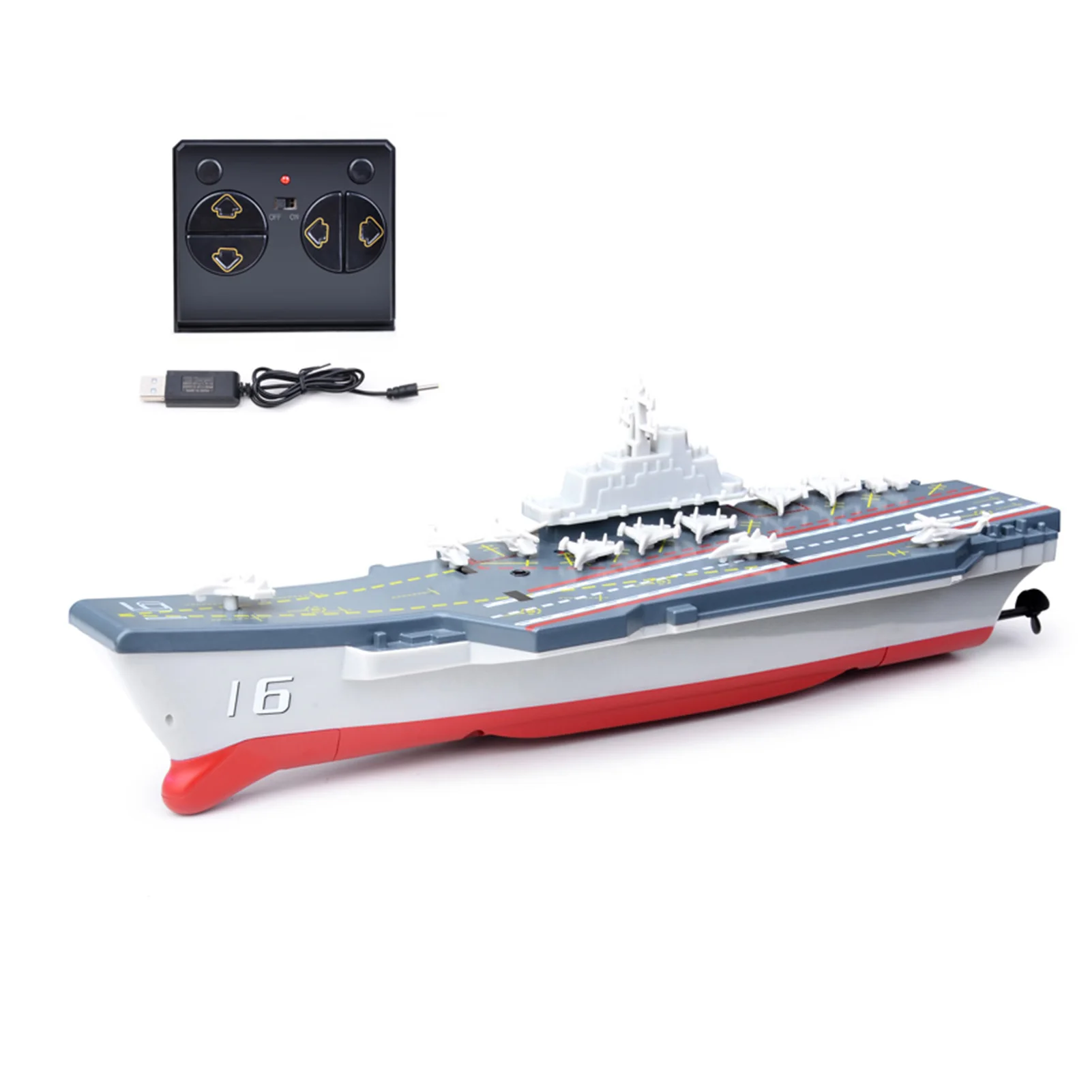 2.4G Mini Wireless Electric Remote Control Cruiser Swimming Pool RC Boat Kids Water Play Toy Speedboat Aircraft Carrier Model