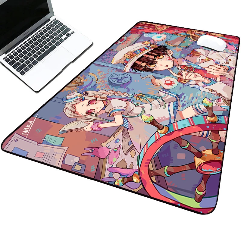 Tapis de souris Hanako Kun, pour clavier et bureau de jeu, pour table d'ordinateur